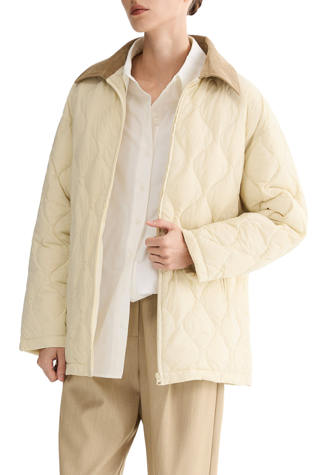 Oversized Velara Quilt Lightweight Down Jacket