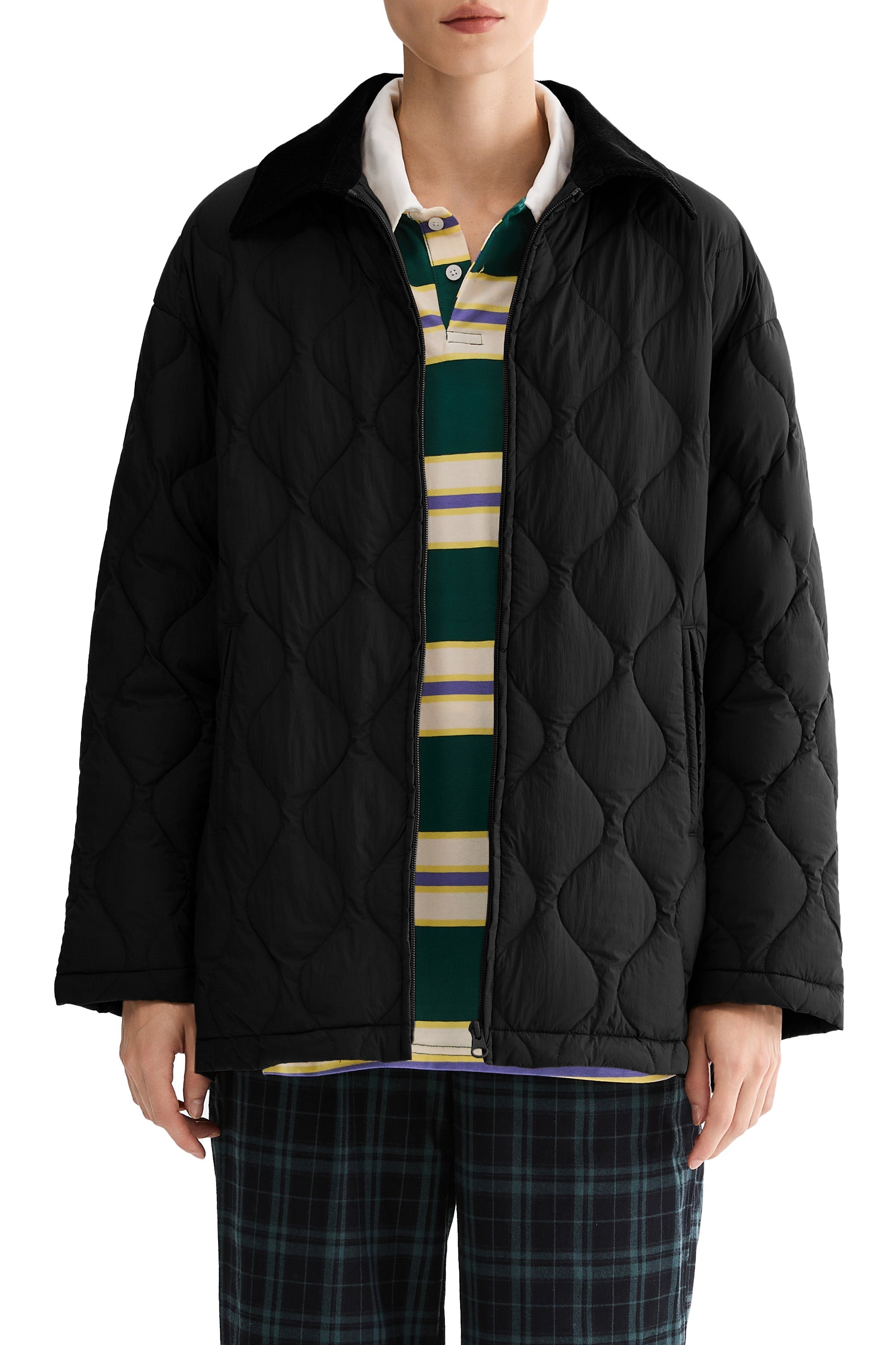 Oversized Velara Quilt Lightweight Down Jacket