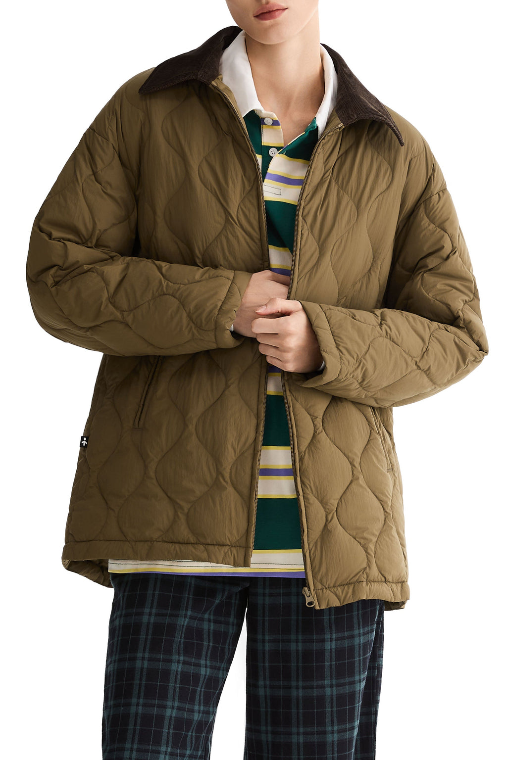 Oversized Velara Quilt Lightweight Down Jacket
