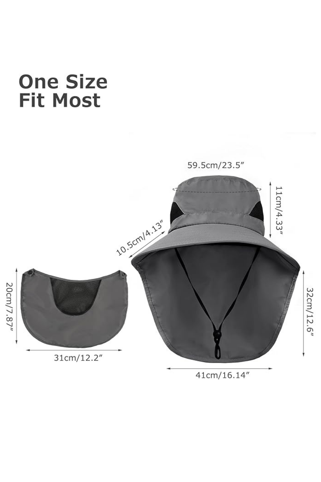 Unisex Outdoor Wide-Brim Bucket Hat