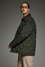 Oversized Velara Quilt Lightweight Down Jacket