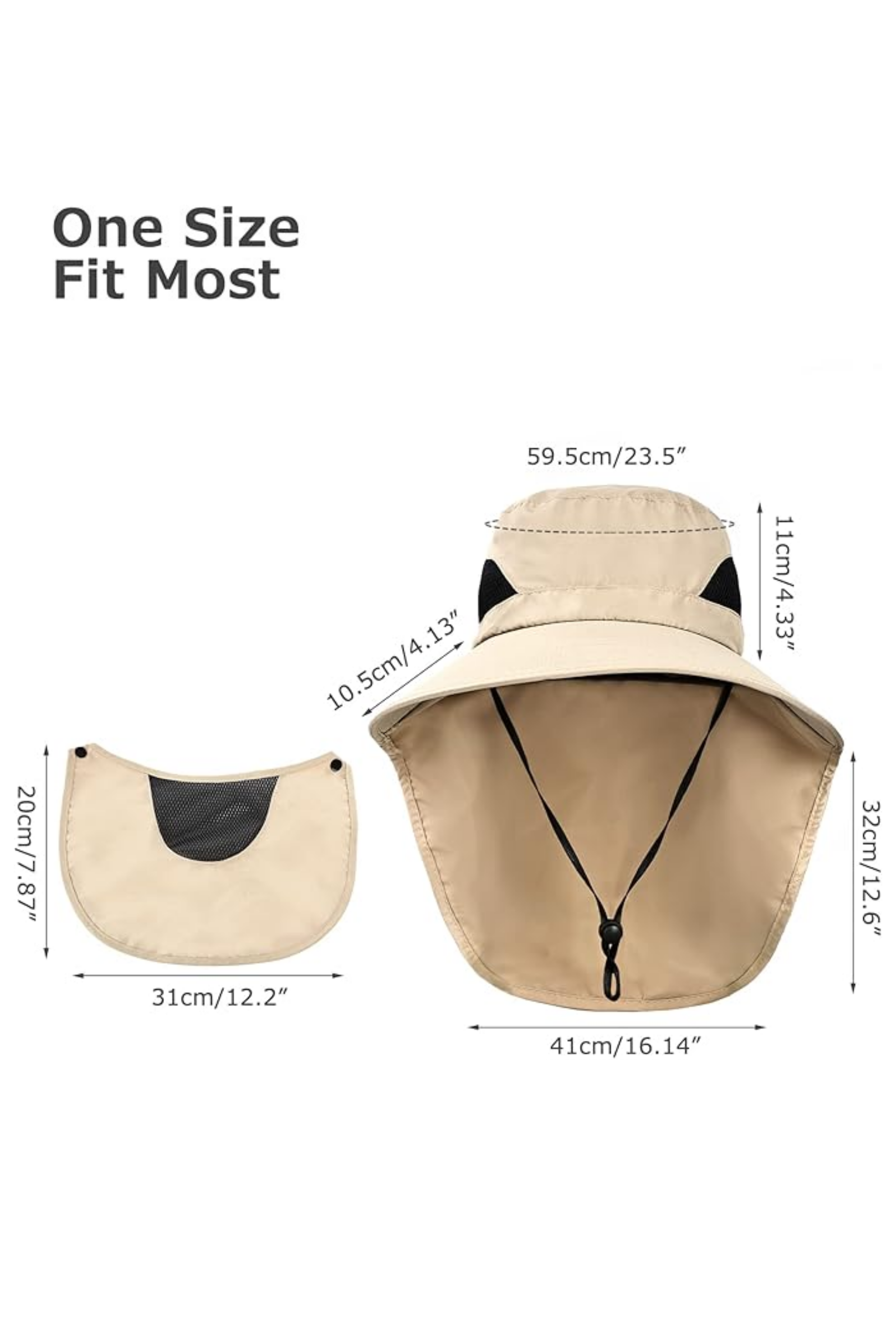 Unisex Outdoor Wide-Brim Bucket Hat