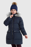 Girls Puffer Winter Coat Faux-Down Heavyweight Snow Parka
