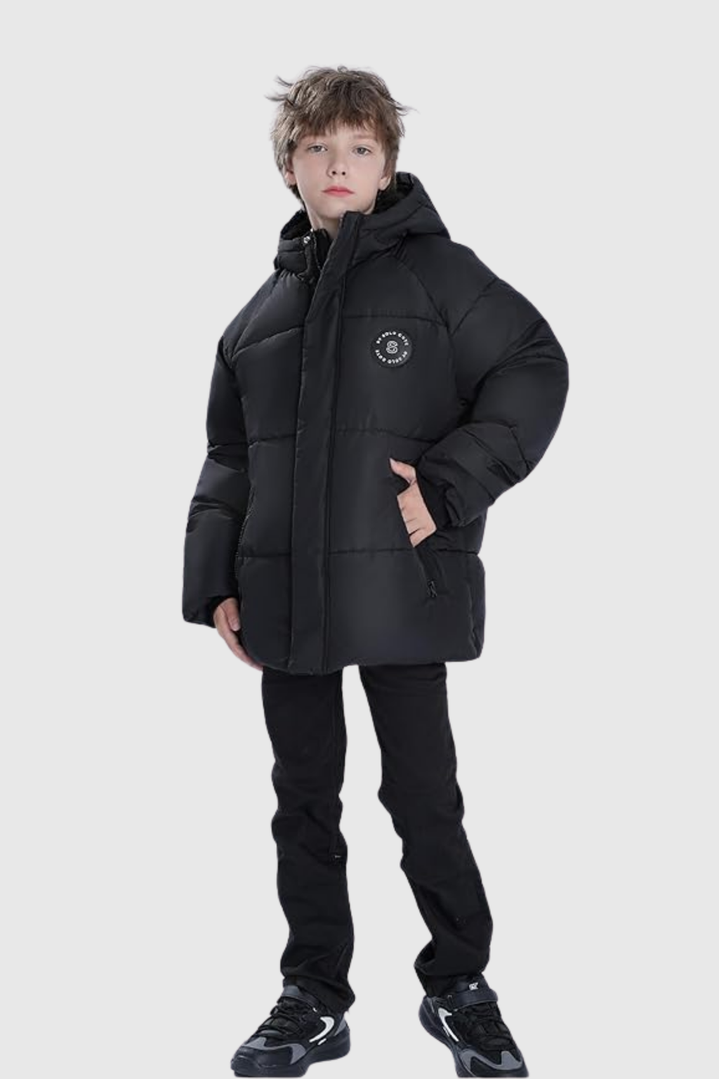 Boys Fleece Lining Heavyweight Water-Resistant Coat