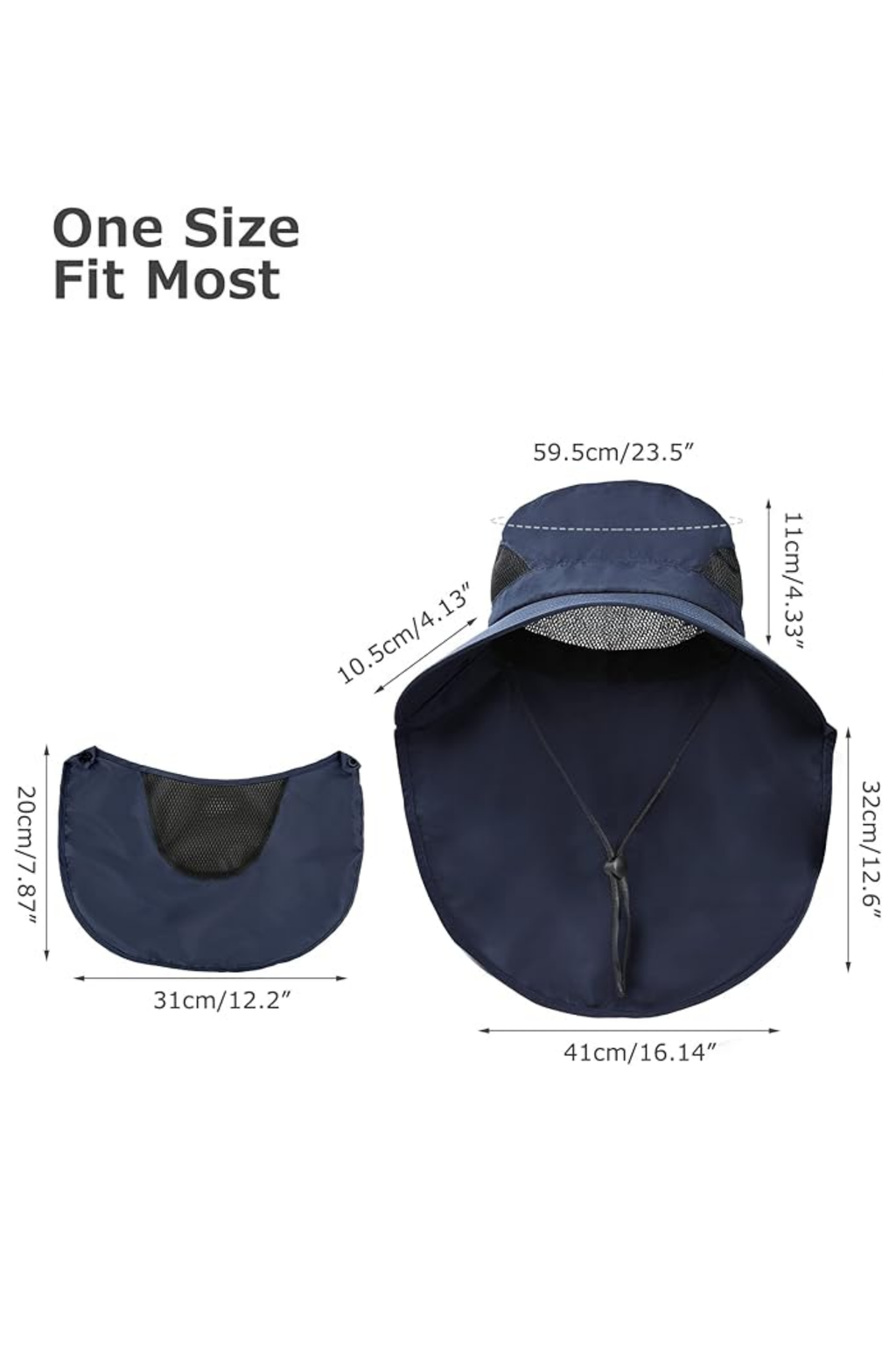Unisex Outdoor Wide-Brim Bucket Hat
