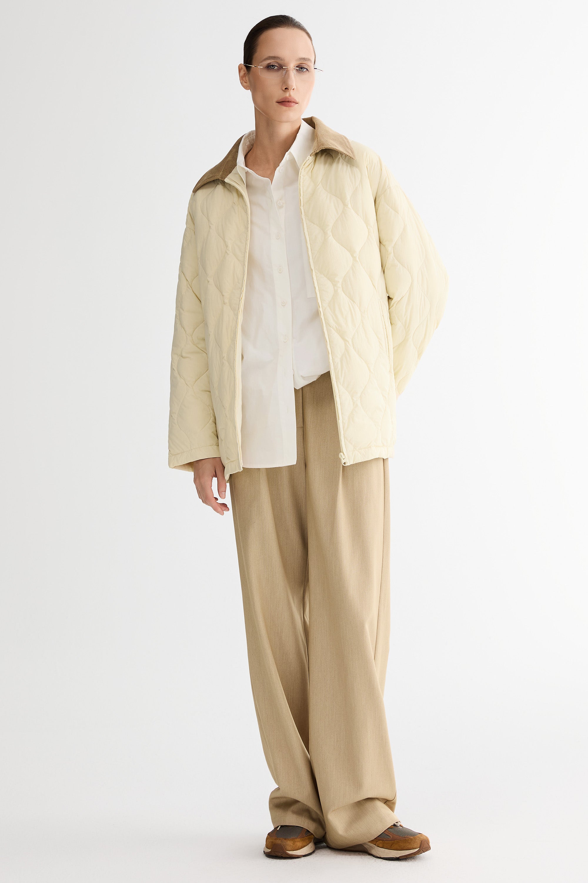 Oversized Velara Quilt Lightweight Down Jacket