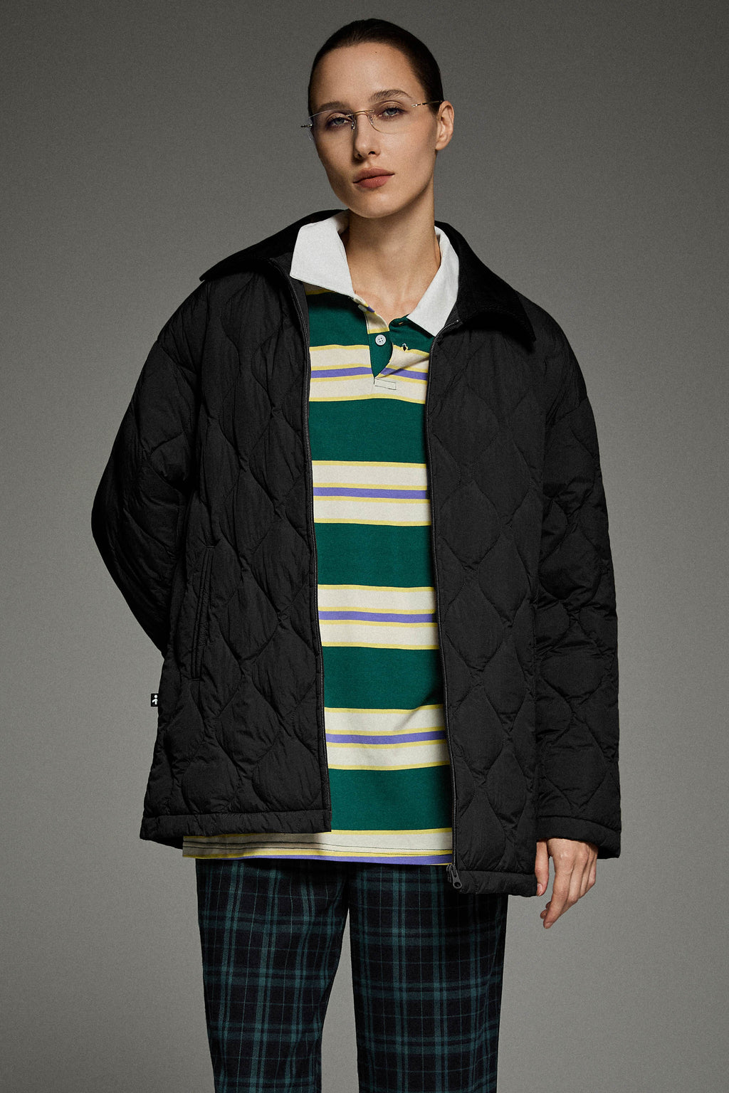 Oversized Velara Quilt Lightweight Down Jacket