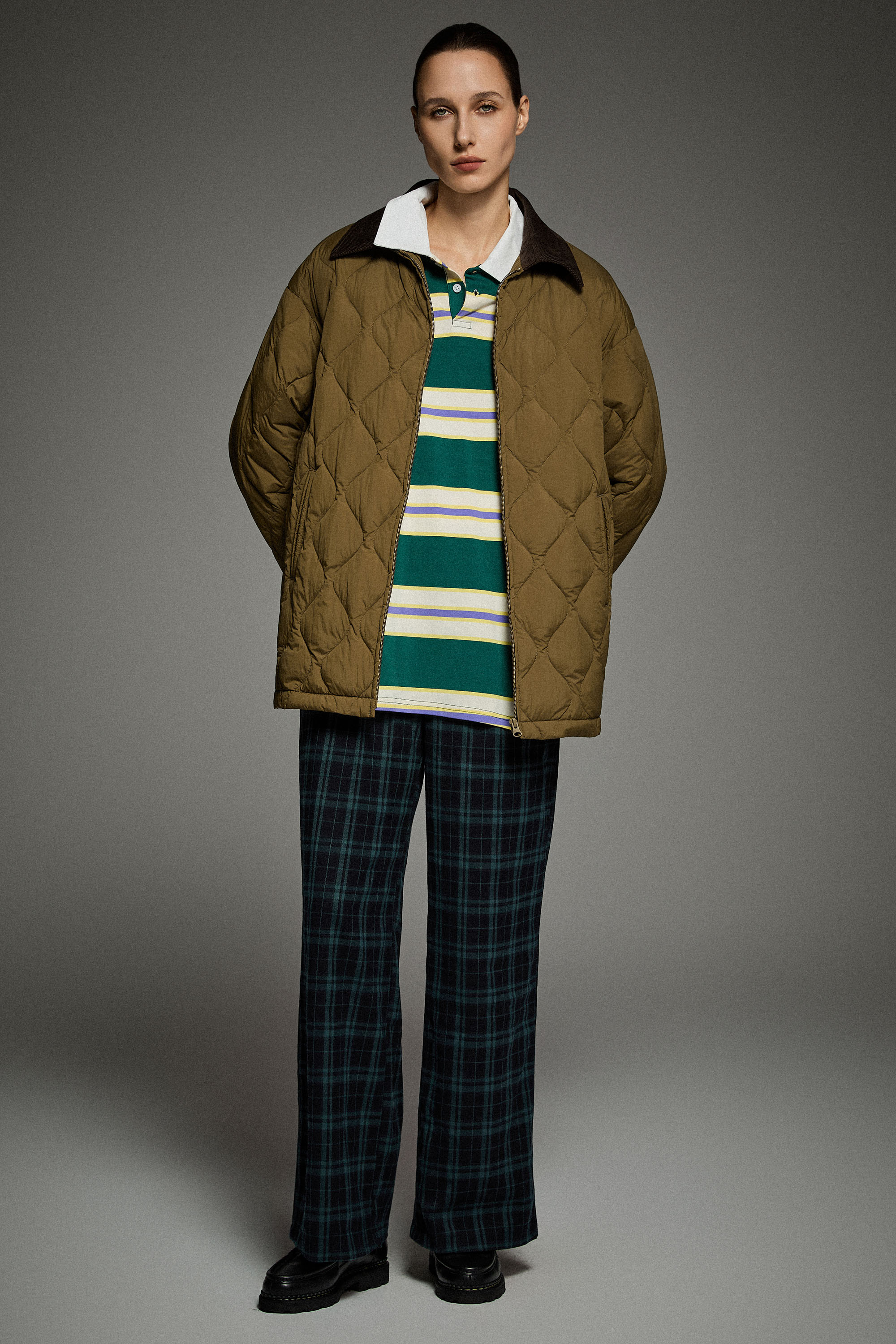 Oversized Velara Quilt Lightweight Down Jacket