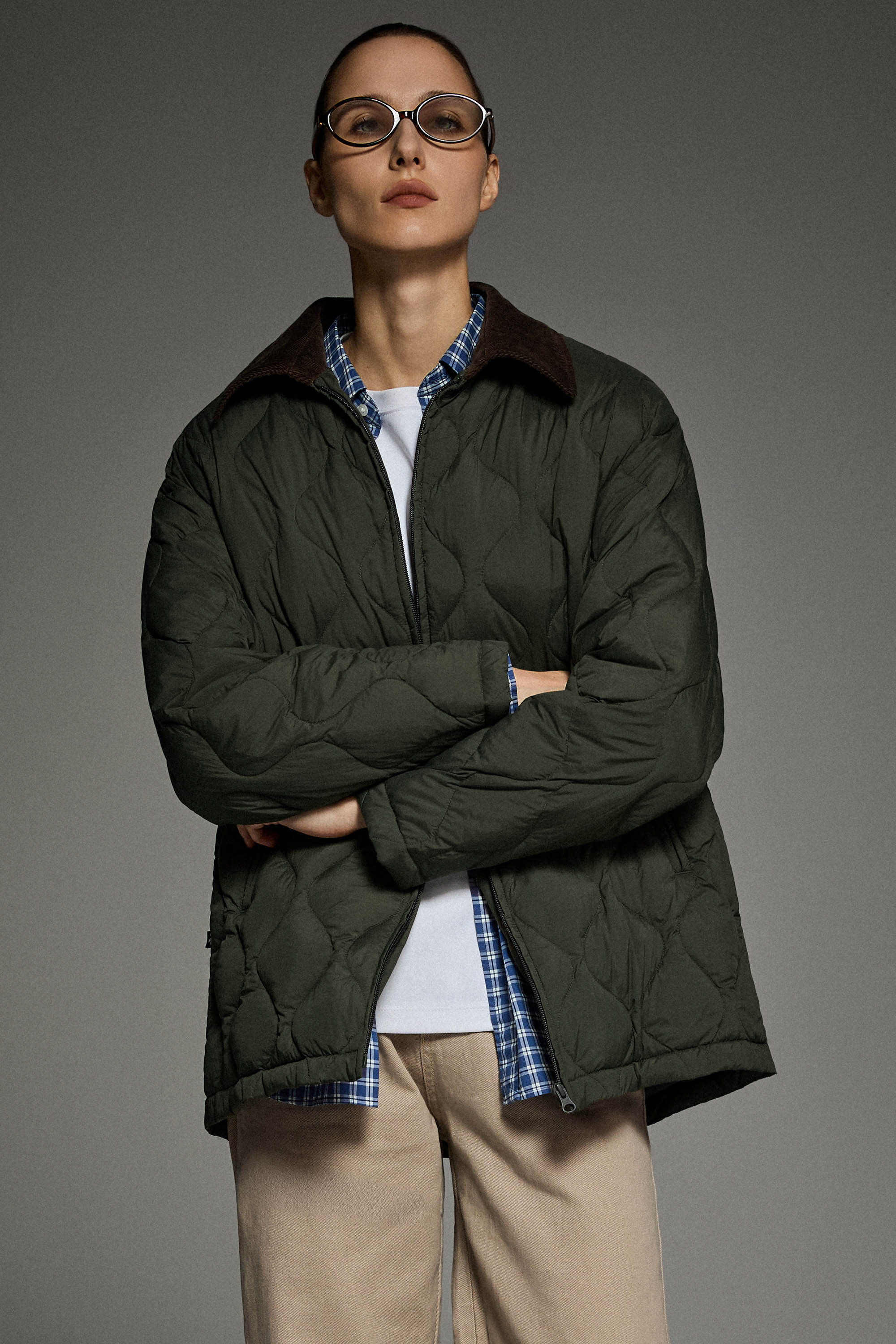 Oversized Velara Quilt Lightweight Down Jacket