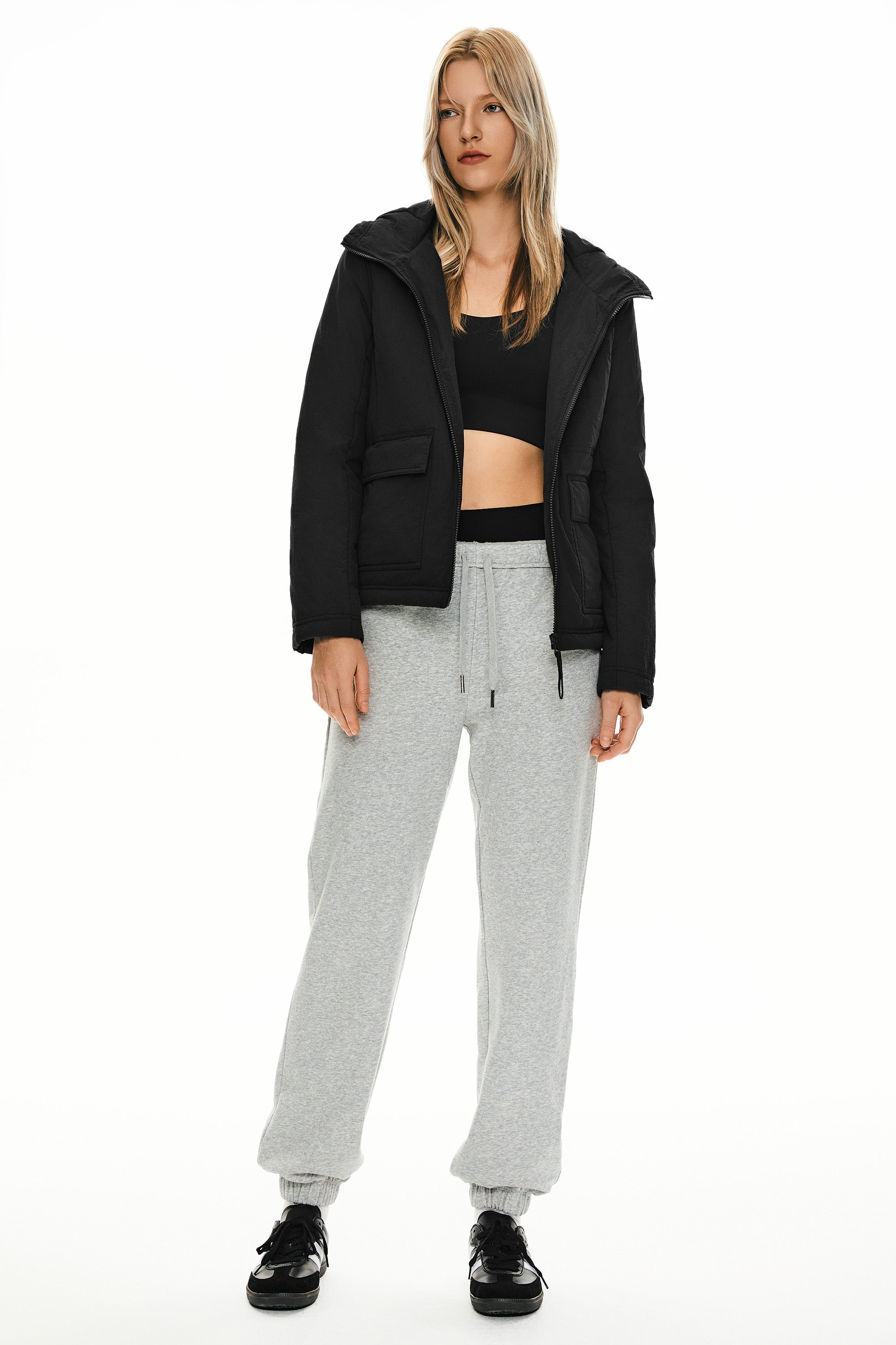 Hooded Lightweight Jacket Zip Up