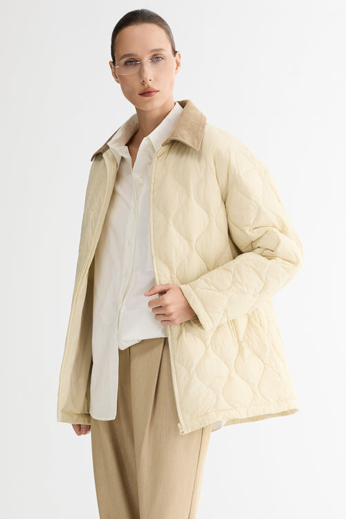 Oversized Velara Quilt Lightweight Down Jacket