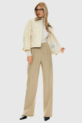 Lightweight Cropped Down Puffer Jacket