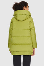 092 Universe® Hooded Down Jacket with Slitted Hem