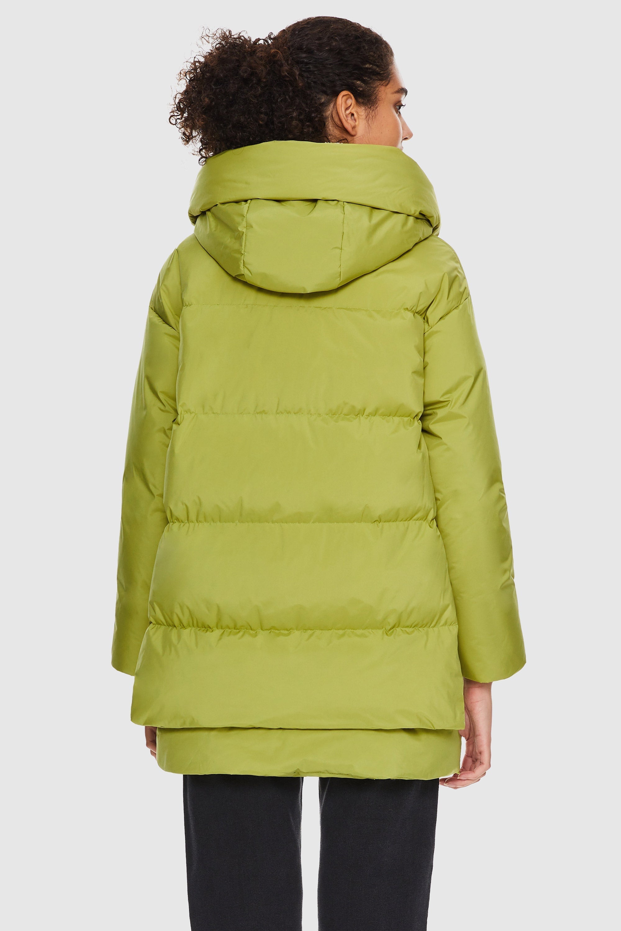 092 Universe® Hooded Down Jacket with Slitted Hem