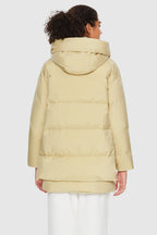 092 Universe® Hooded Down Jacket with Slitted Hem