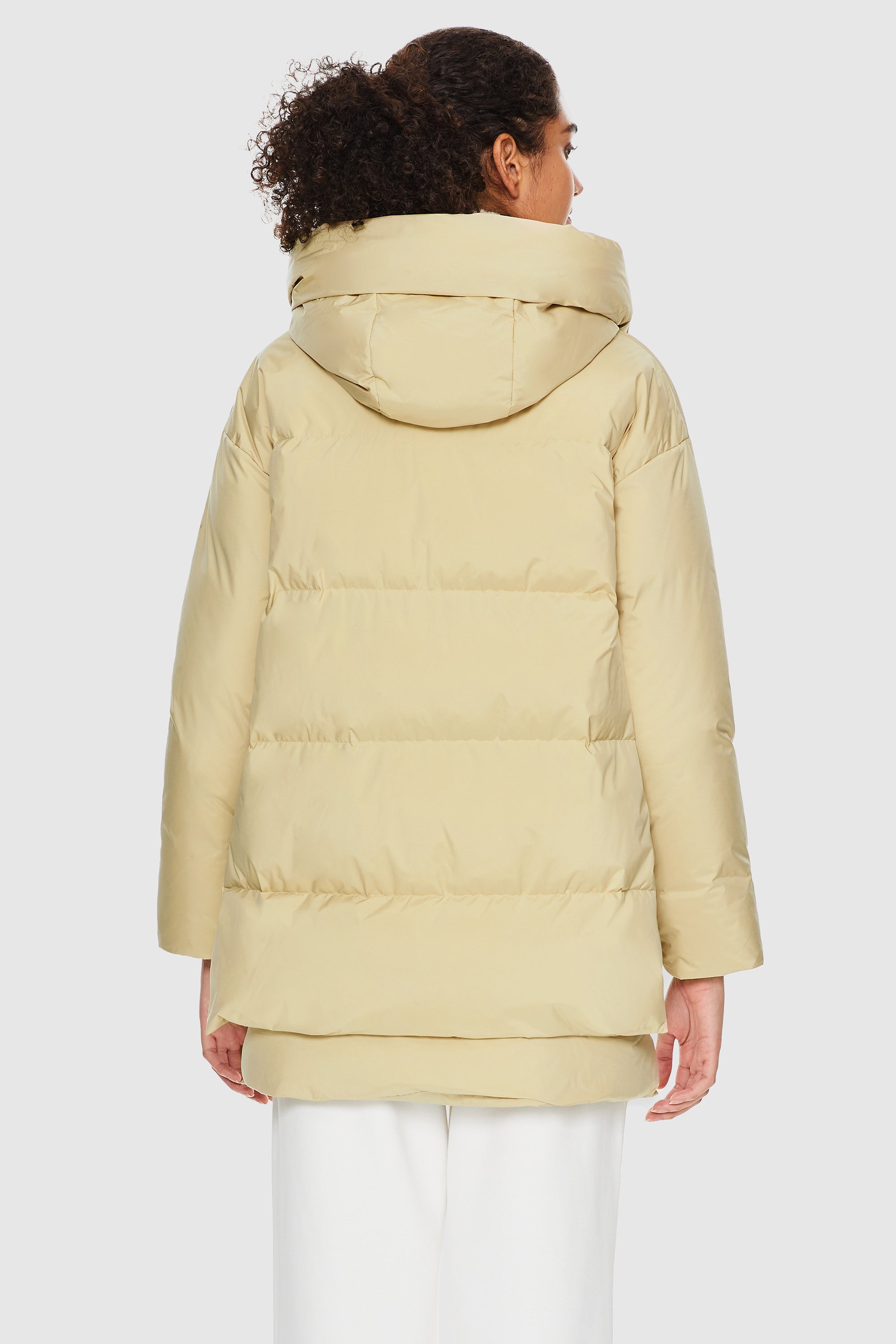 092 Universe® Hooded Down Jacket with Slitted Hem