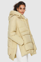 092 Universe® Hooded Down Jacket with Slitted Hem