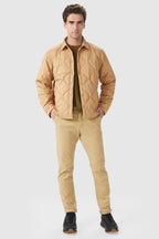 Button-Up Quilted Down Puffer