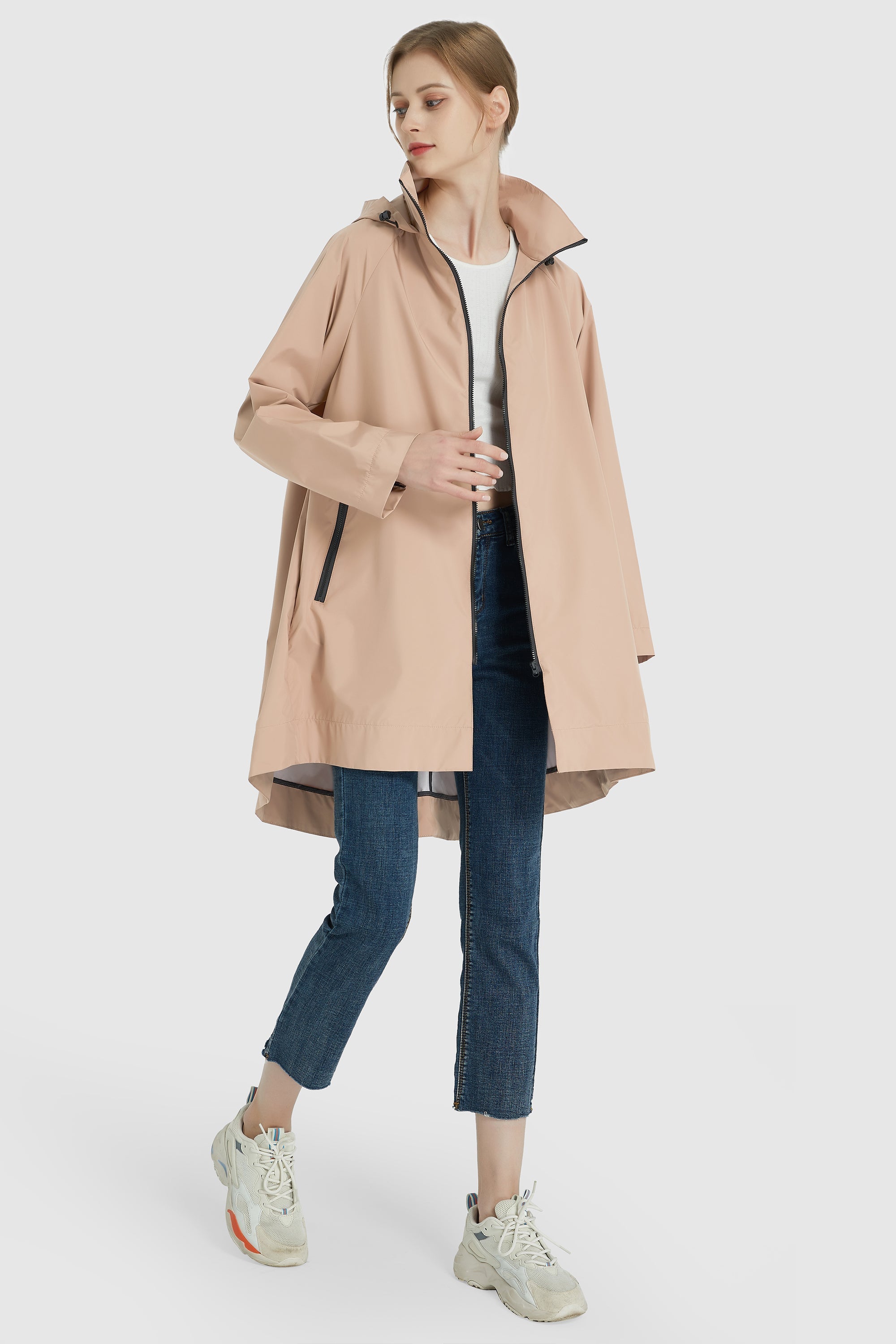 Classic Lapel Raincoat
