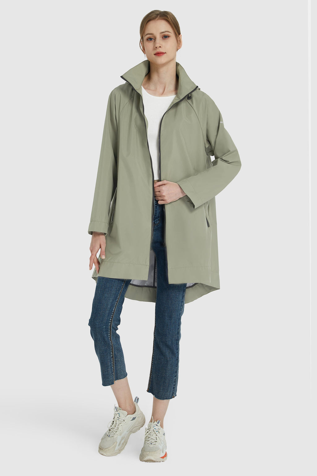 Classic Lapel Raincoat