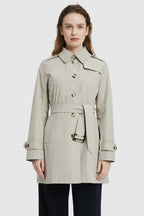 Classic Windproof Belted Hudson Trench