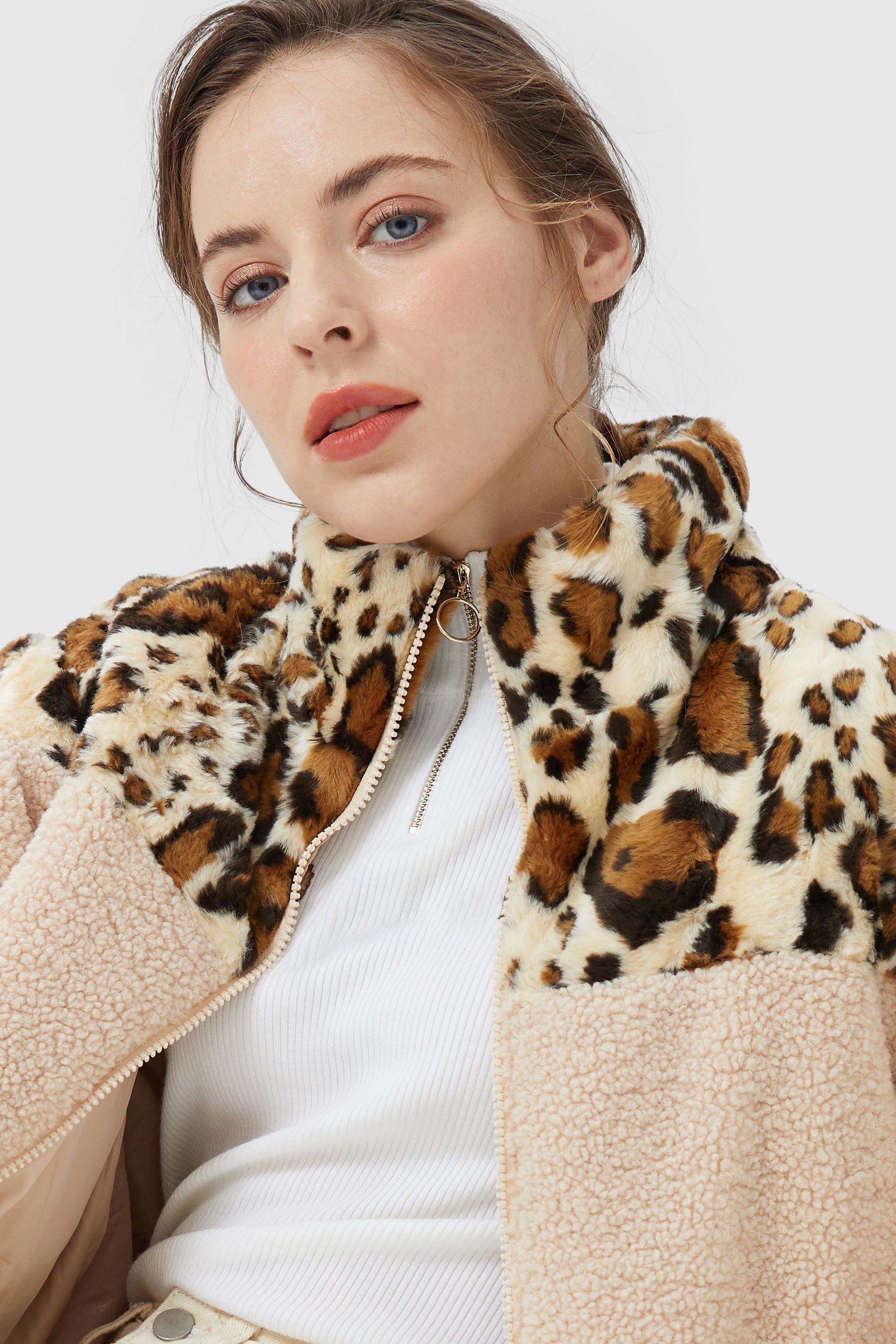 Corduroy Patchwork Puffer