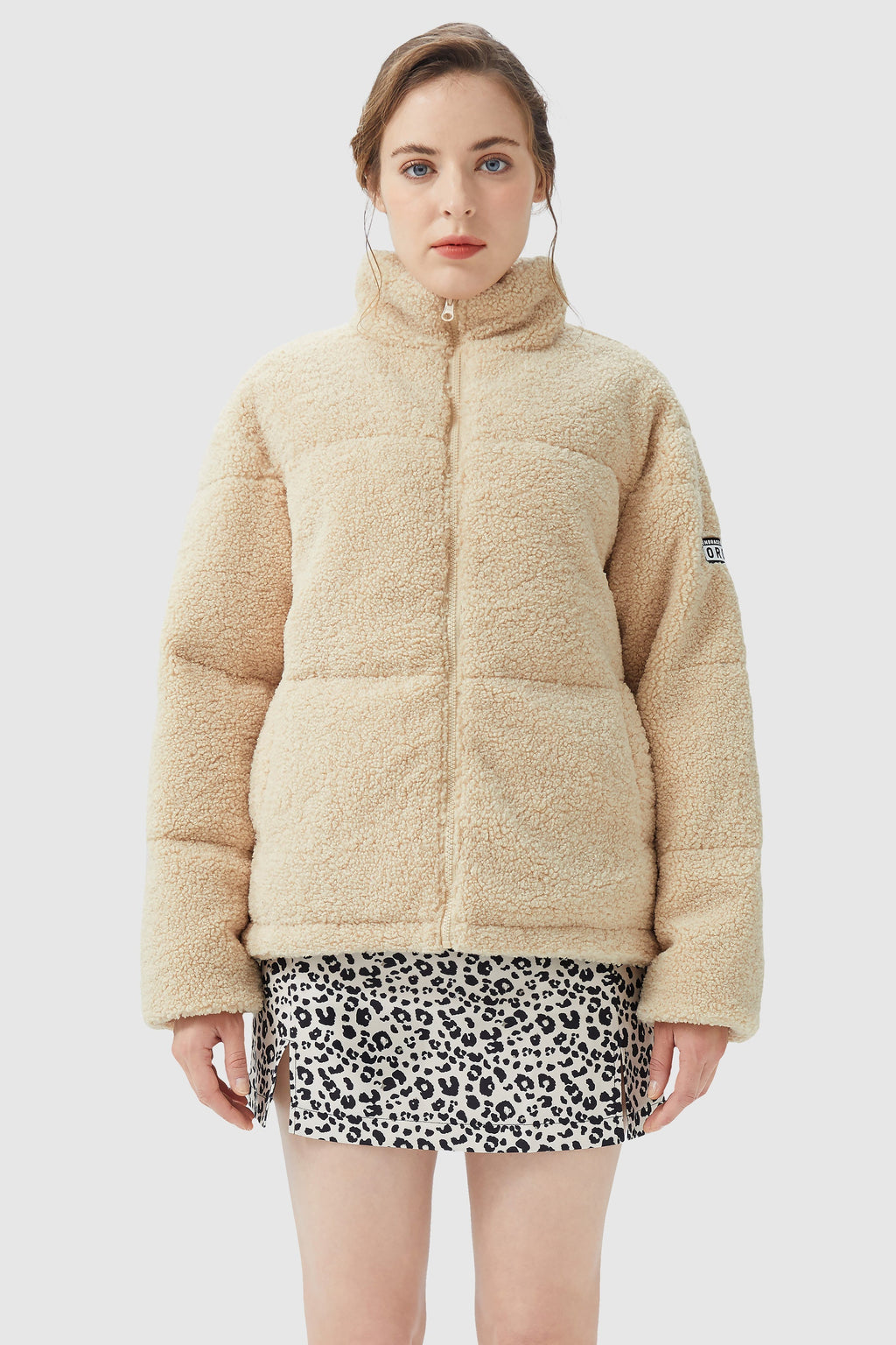 Corduroy Patchwork Puffer