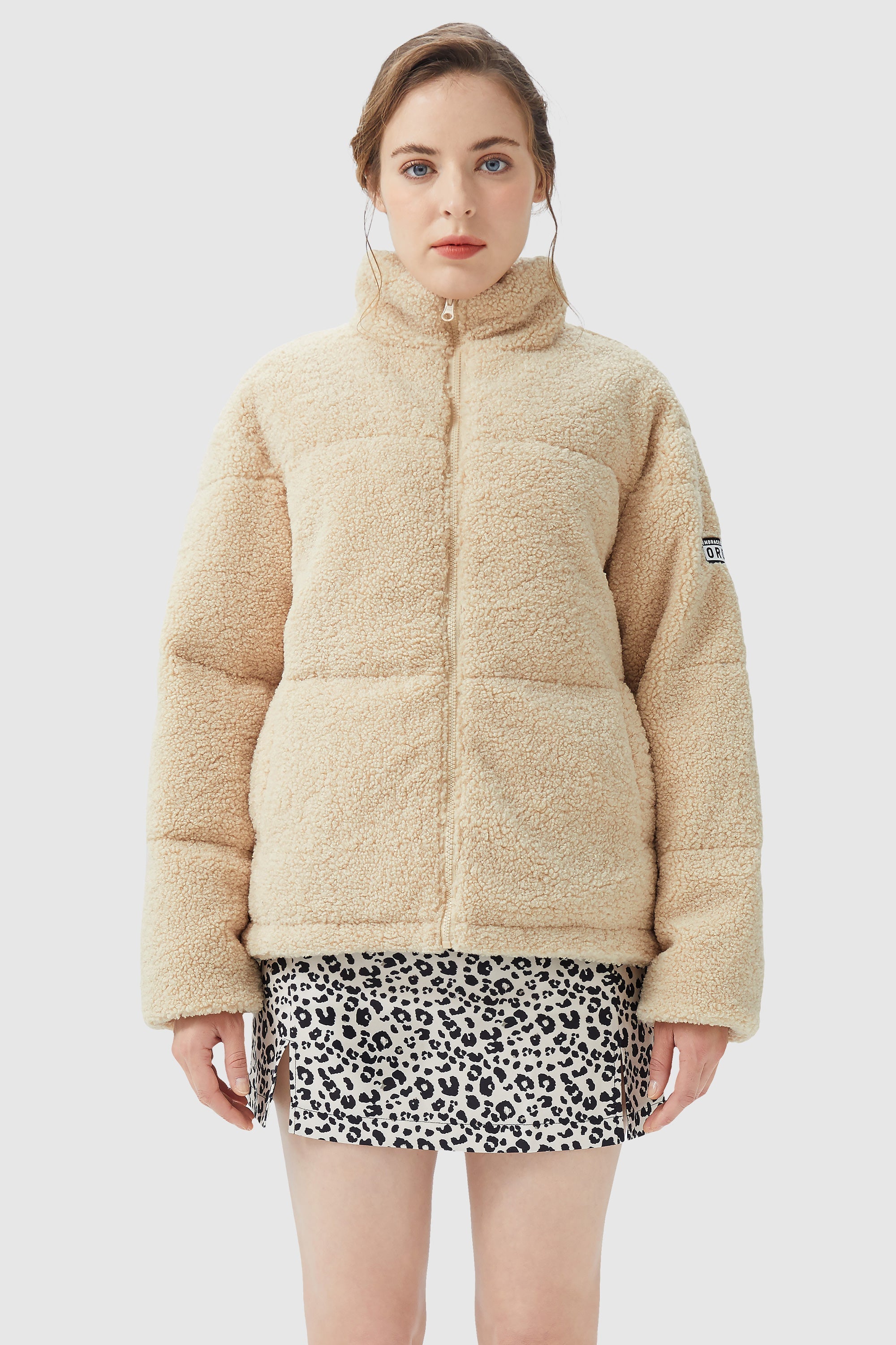 Corduroy Patchwork Puffer