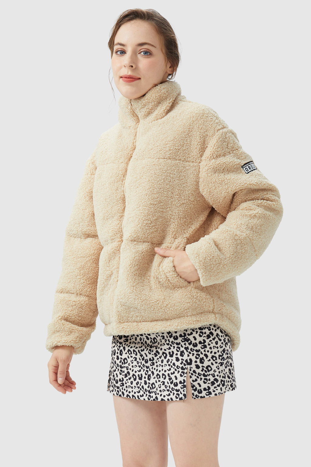 Corduroy Patchwork Puffer