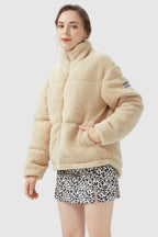 Corduroy Patchwork Puffer