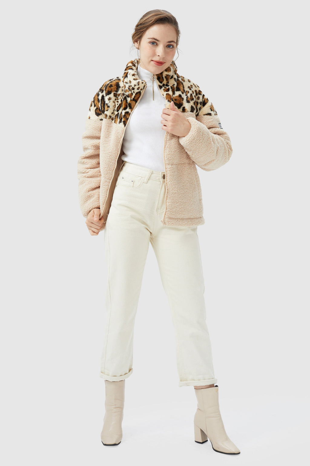 Corduroy Patchwork Puffer
