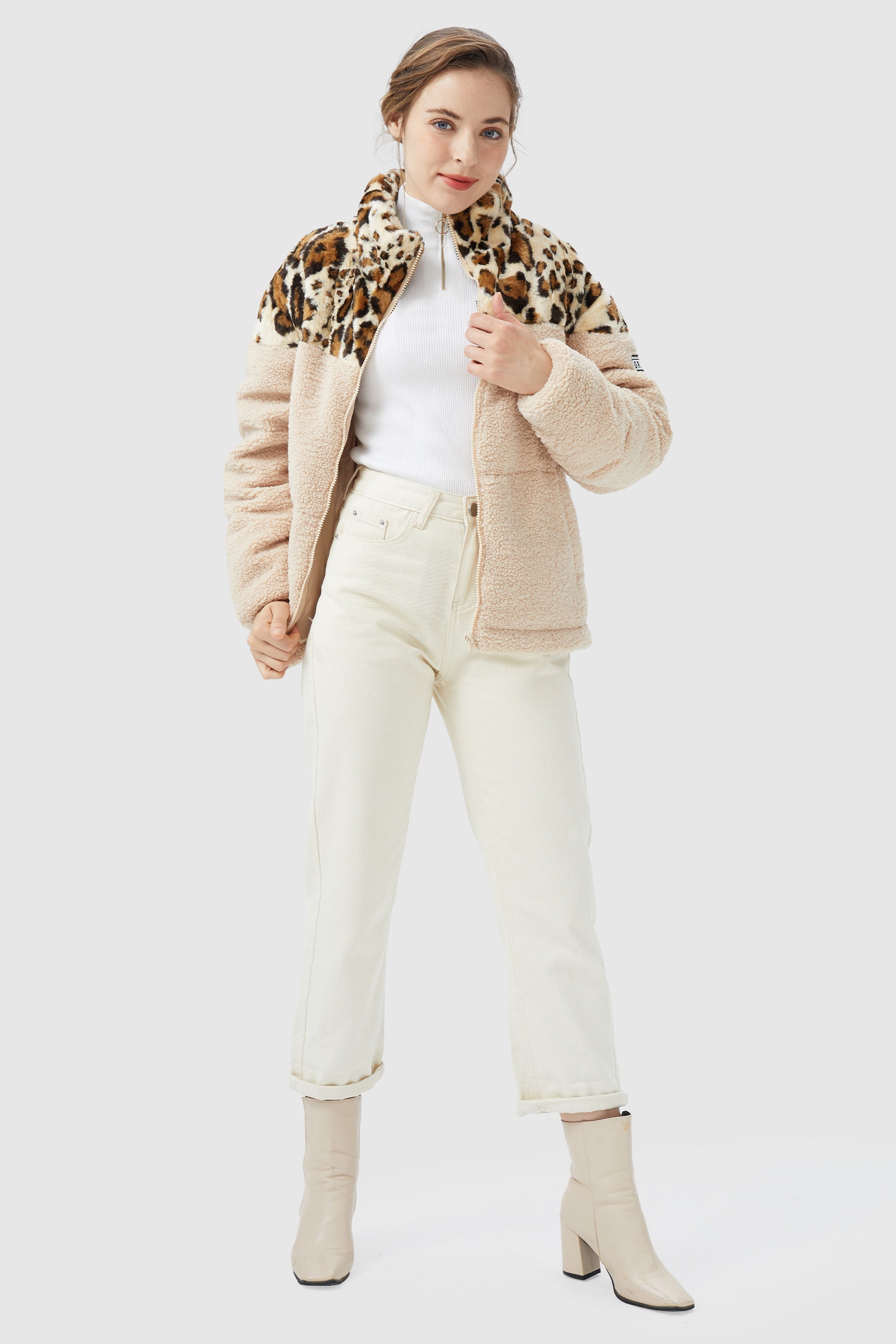 Corduroy Patchwork Puffer