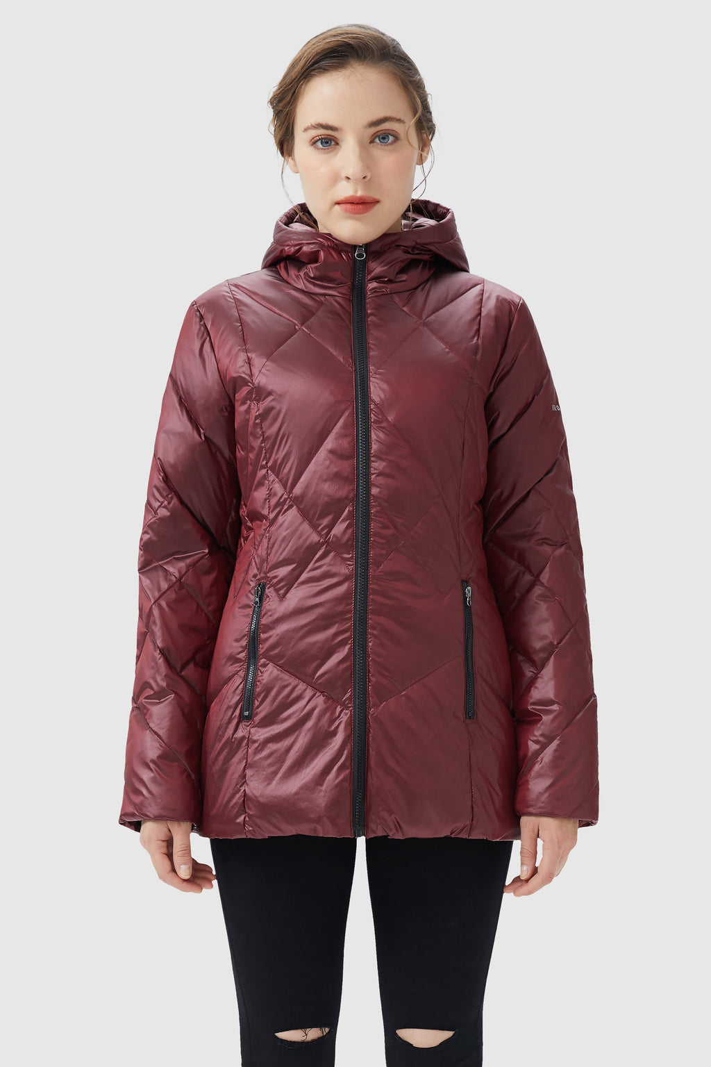 Diamond Quilted Jacket with Hood