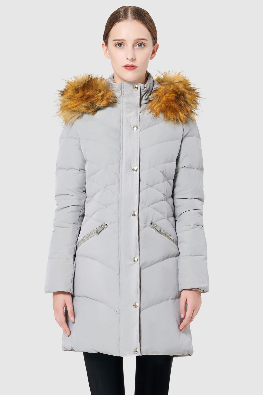 Diamond Quilted Winter Down Coat