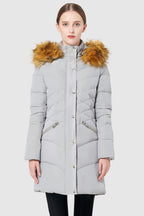 Diamond Quilted Winter Down Coat