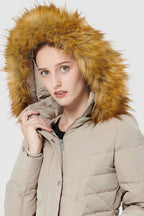 Diamond Quilted Winter Down Coat