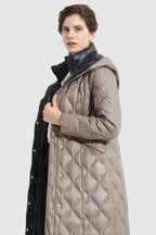 Double Layer Removable Hood Down Coat