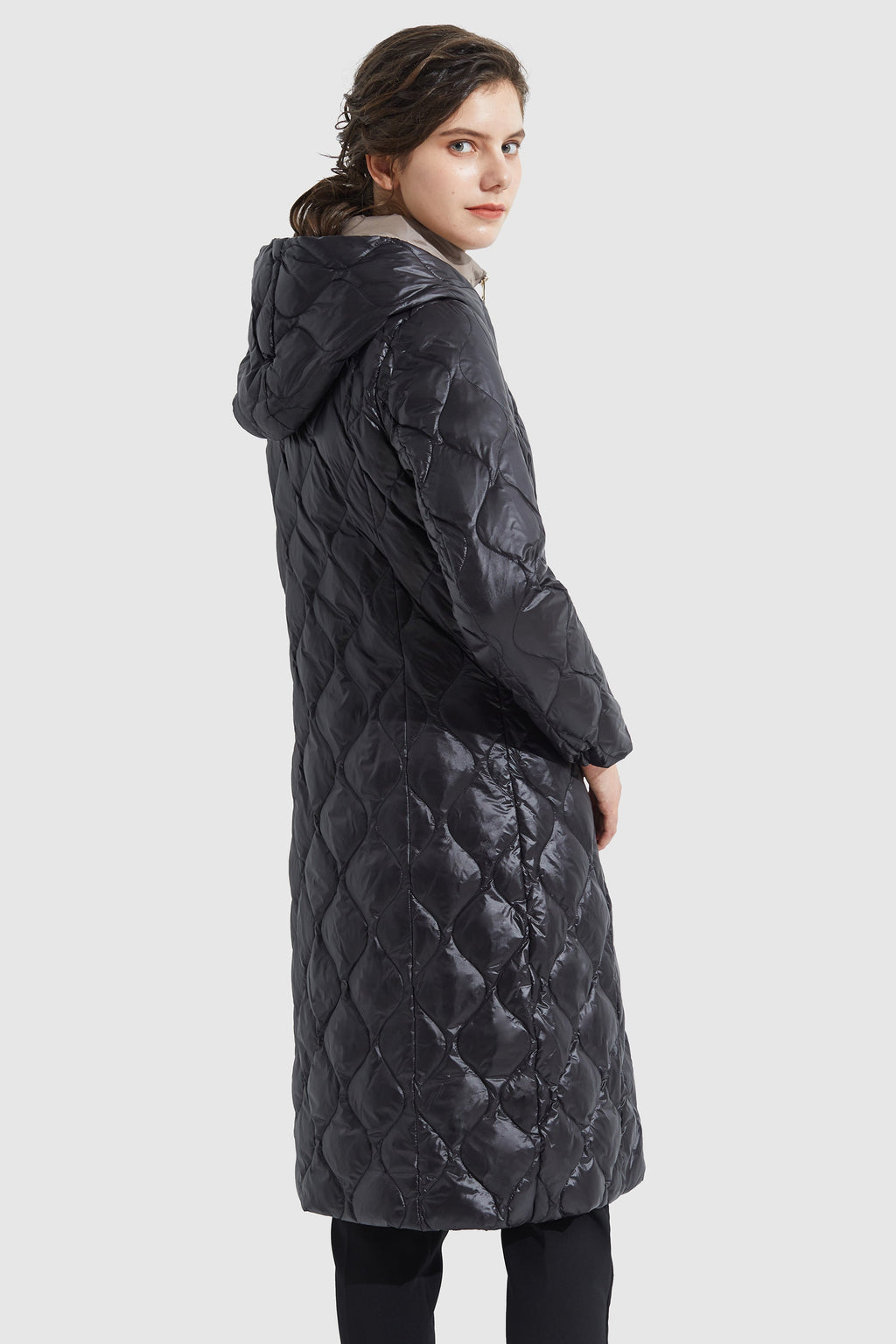 Double Layer Removable Hood Down Coat