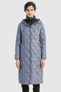 Double Layer Removable Hood Down Coat