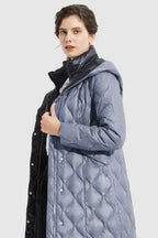 Double Layer Removable Hood Down Coat