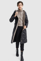 Double Layer Removable Hood Down Coat