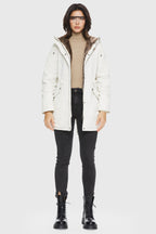 Faux Fur Lined Military Fleece Parka Jacket