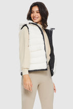 Hooded Fleece Down Vest