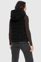 Hooded Fleece Down Vest