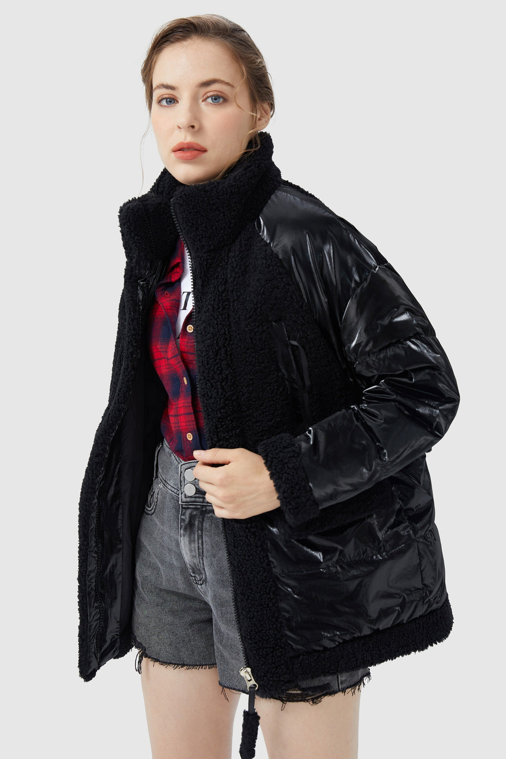 Fleece Winter Down Jacket