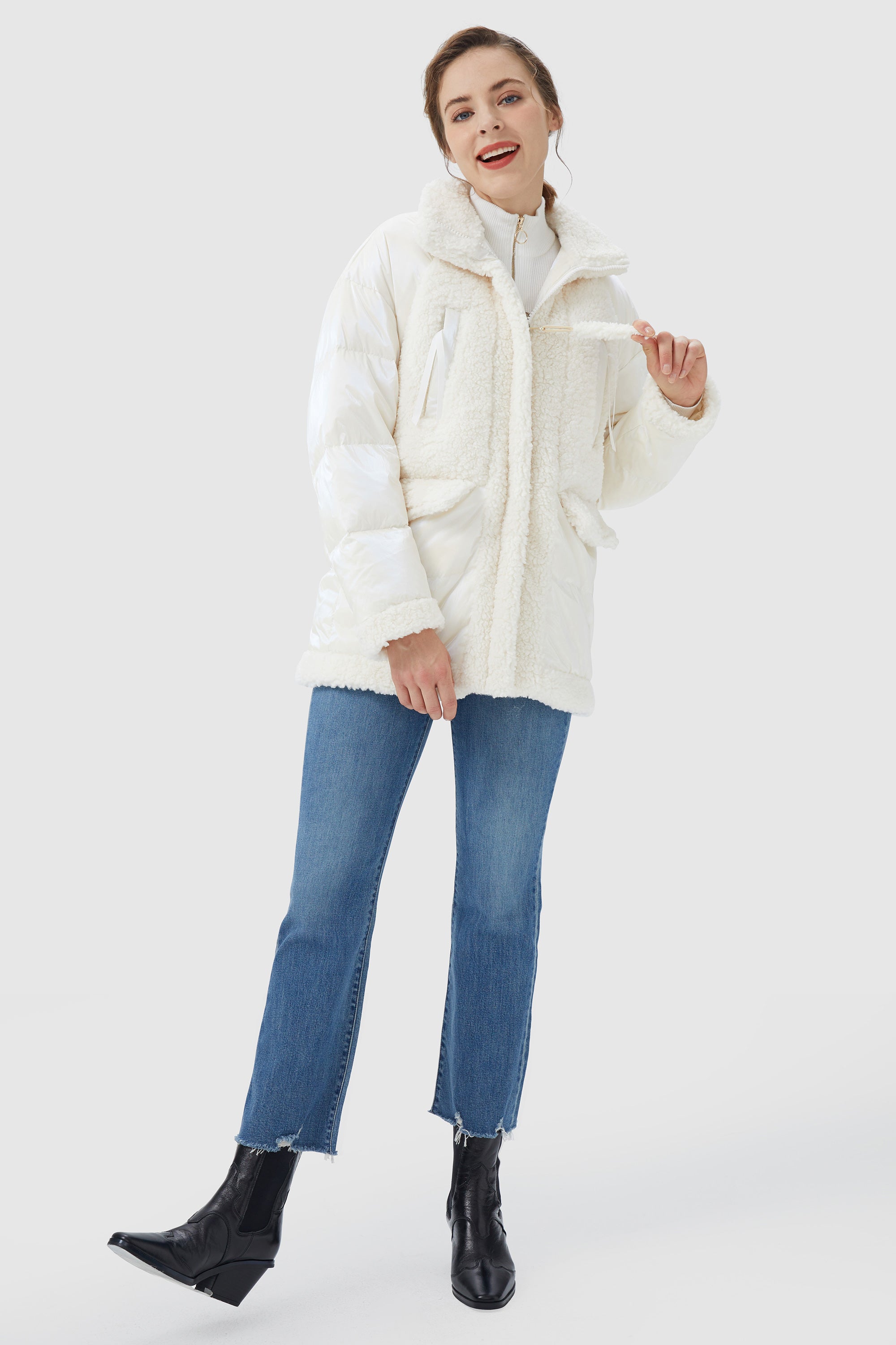 Fleece Winter Down Jacket