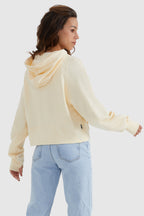 Half-Zip Kangaroo Pocket Cropped Sweatshirt