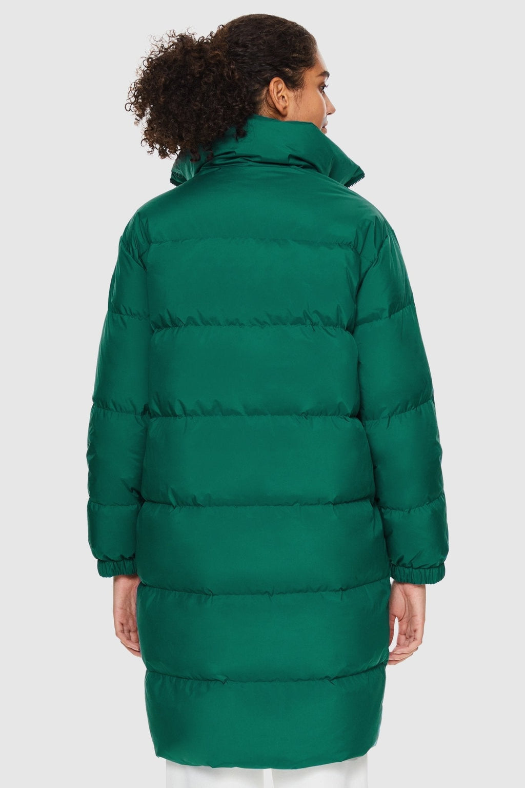 High Collar Long-sleeve Down Puffer Jacket
