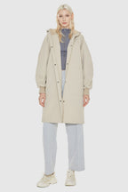 Hooded Belted Trench