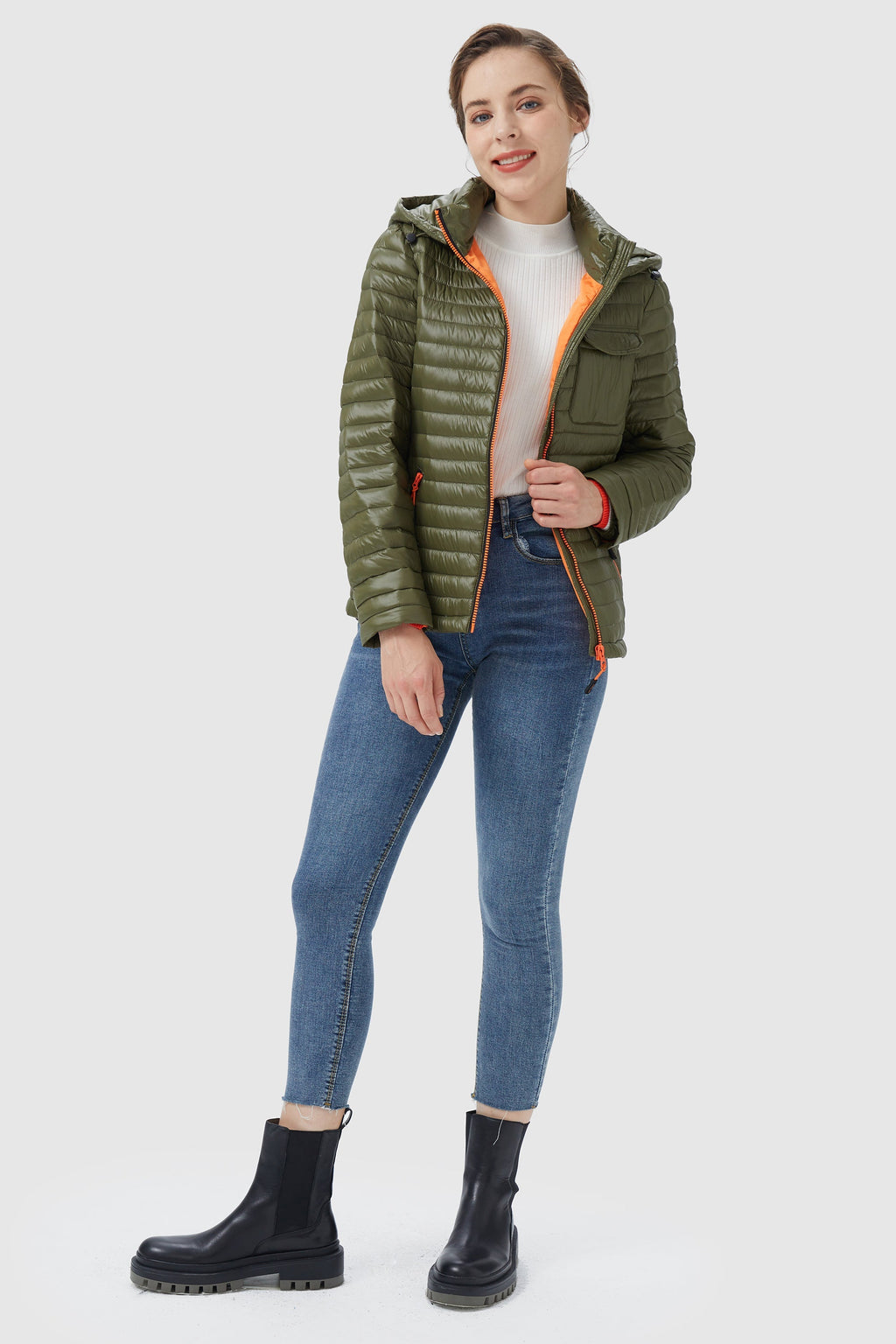 Hooded Cropped Puffer Jacket